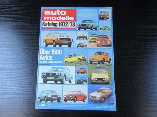Auto modelle katalog 1972 - auto,