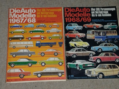 Auto modelle kataloge - kataloge, 1967/68