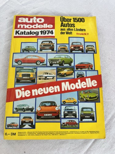 Auto modelle katalog - auto, 1974