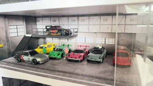 Diorama diecast garage - 1:64,
